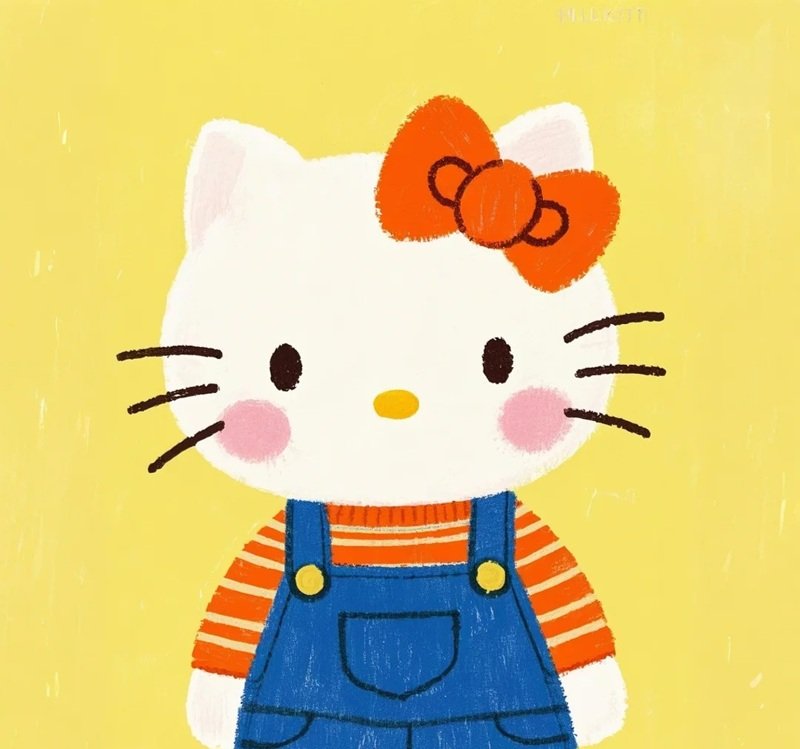Avatar Hello Kitty cute phong cách hoạt hình cực đáng yêu