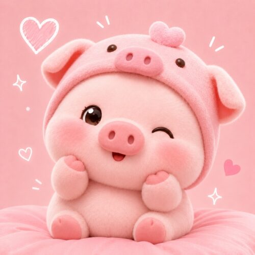 Avatar heo cute, ngọt ngào, dễ mến, đáng yêu, cá tính