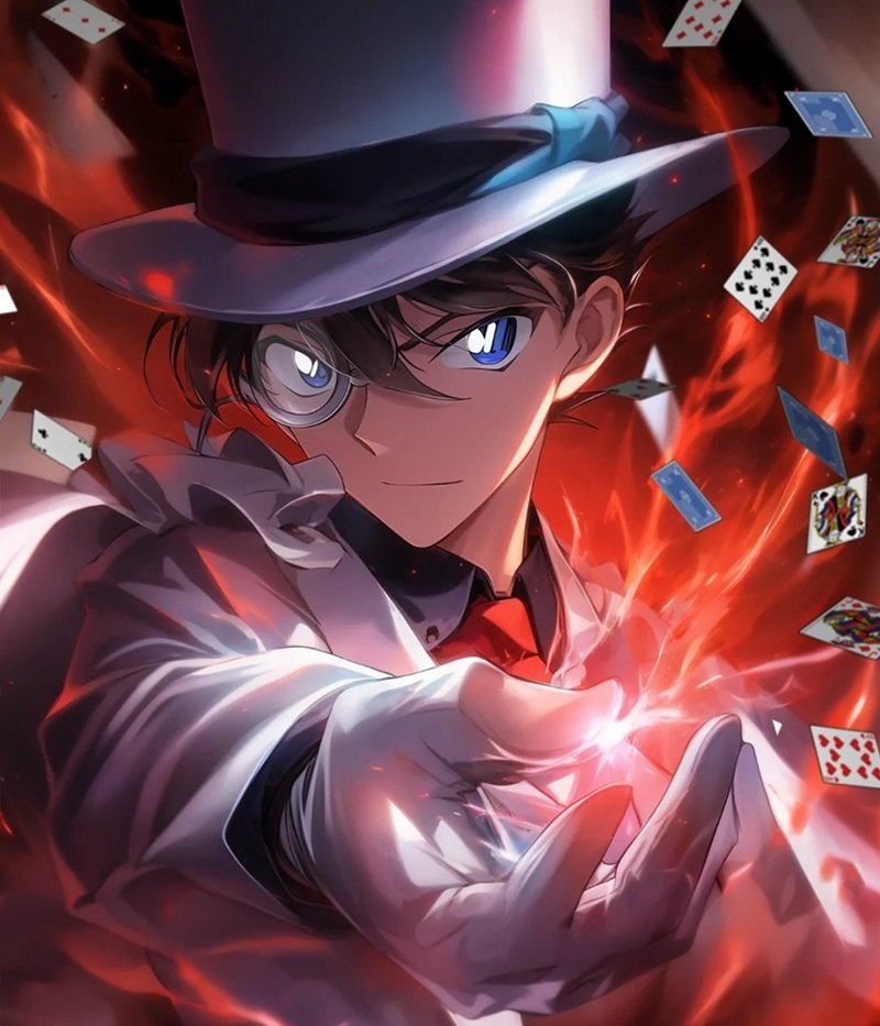 Hình ảnh Avatar Kaito Kid phong cách chibi cực dễ thương
