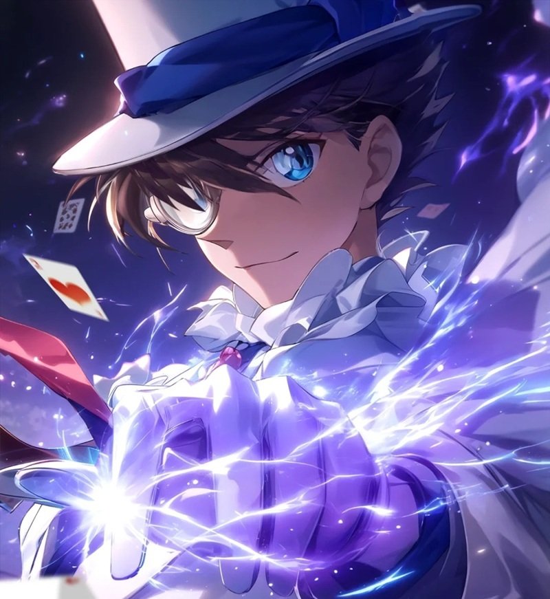 Avatar Kaito Kid với bộ vest trắng cực kỳ lịch lãm