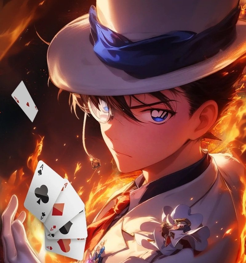 Hình Avatar Kaito Kid phong cách anime hiện đại cực chất