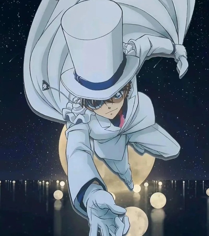 Ảnh đại diện Kaito Kid với tạo hình anime cực nổi bật