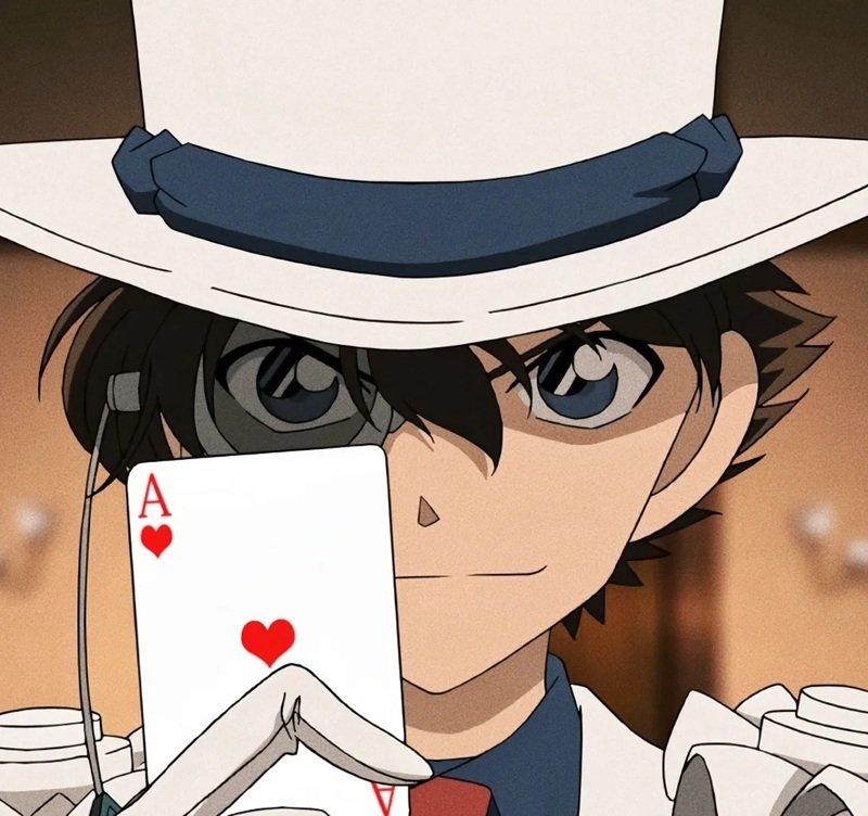 Ảnh đại diện Kaito Kid cực hợp cho fan anime trinh thám