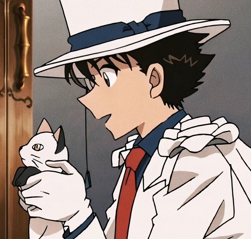 Avatar Kaito Kid phong cách hoạt hình Nhật cực đẹp mắt