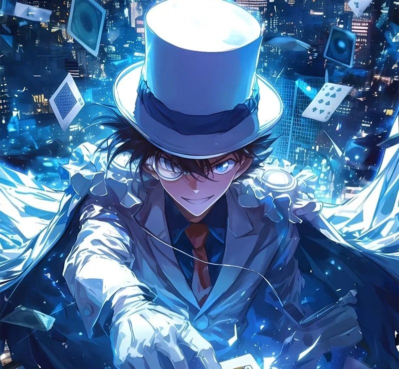 Hình ảnh Avatar Kaito Kid cực nổi bật dành cho fan Conan