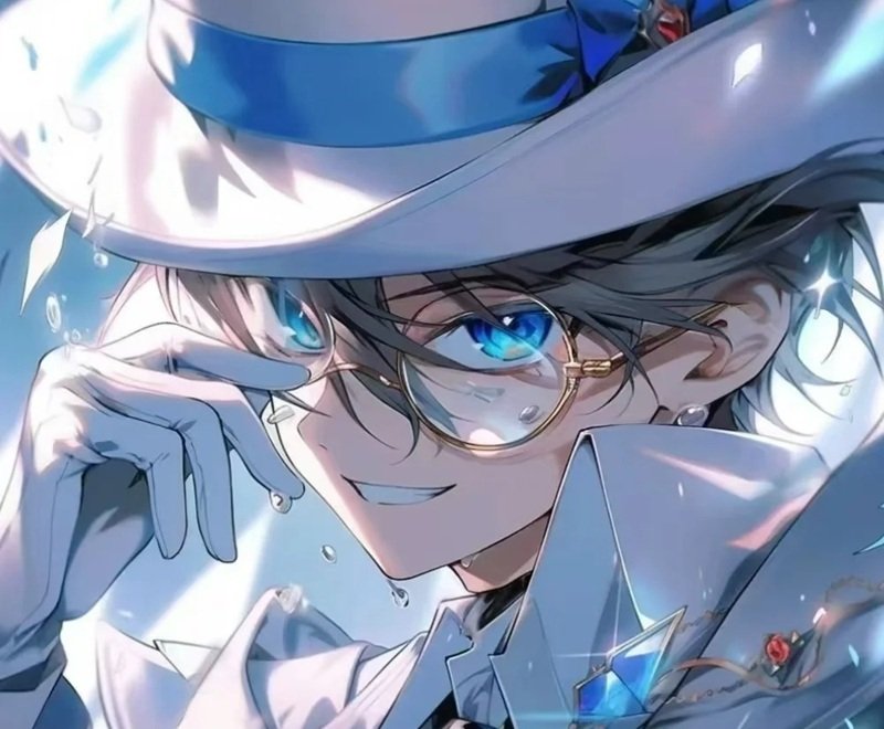 Hình Avatar Kaito Kid dành cho profile Instagram cực đẹp