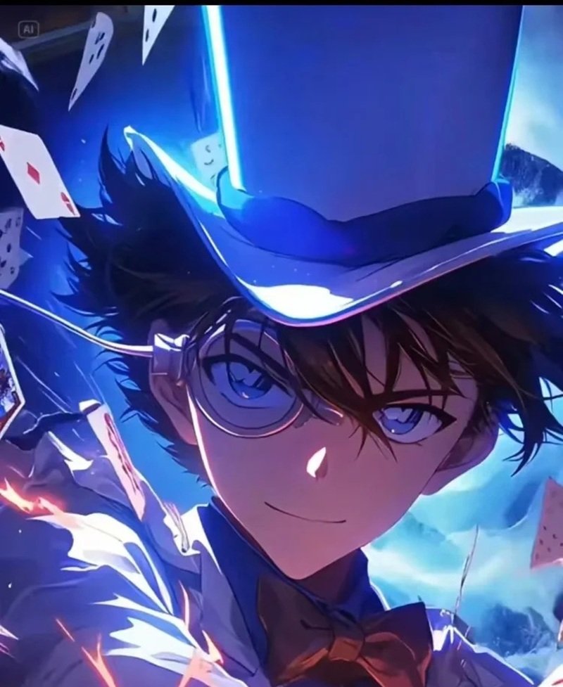 Avatar Kaito Kid với biểu cảm tự tin cực kỳ cuốn hút