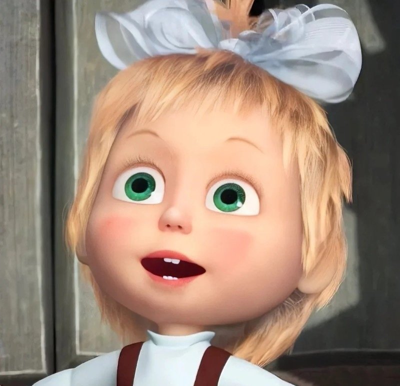 Hình avatar Masha cute với tone màu sáng dễ thương