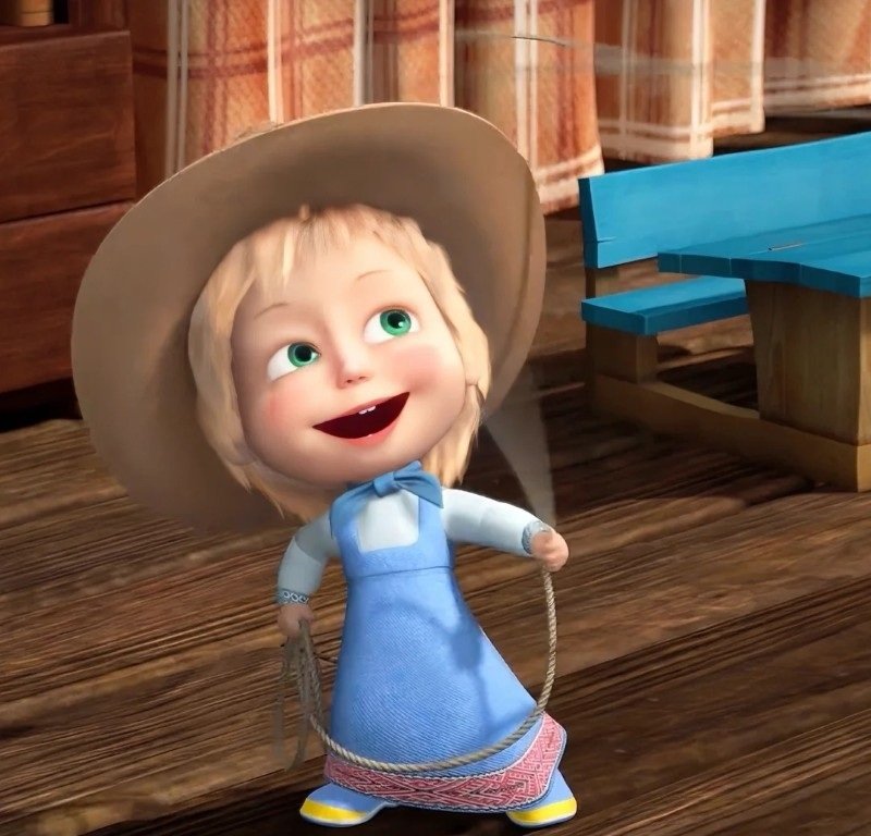 Avatar Masha cute cực hợp làm ảnh đại diện Instagram