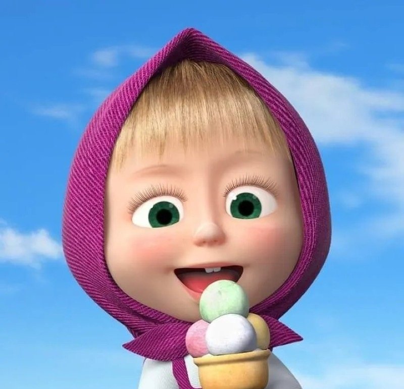 Hình avatar Masha cute cực kỳ phù hợp làm ảnh profile
