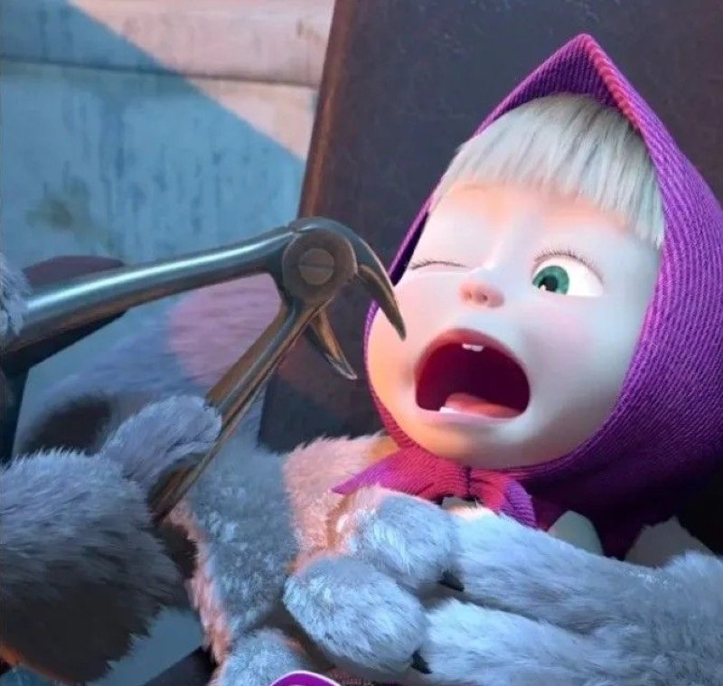 Ảnh avatar Masha cute với phong cách vui vẻ đáng yêu