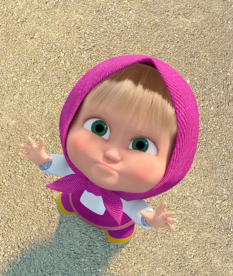 Ảnh đại diện Masha cute phong cách trẻ con cực dễ thương