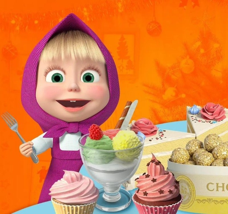 Hình avatar Masha cute cực hợp làm avatar mạng xã hội