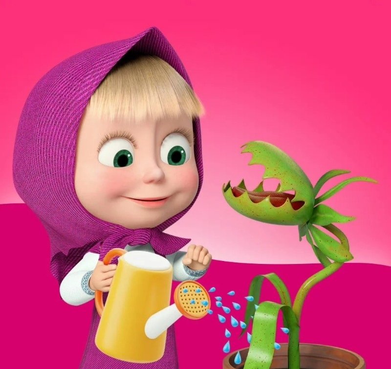 Ảnh avatar Masha cute với biểu cảm buồn ngủ đáng yêu