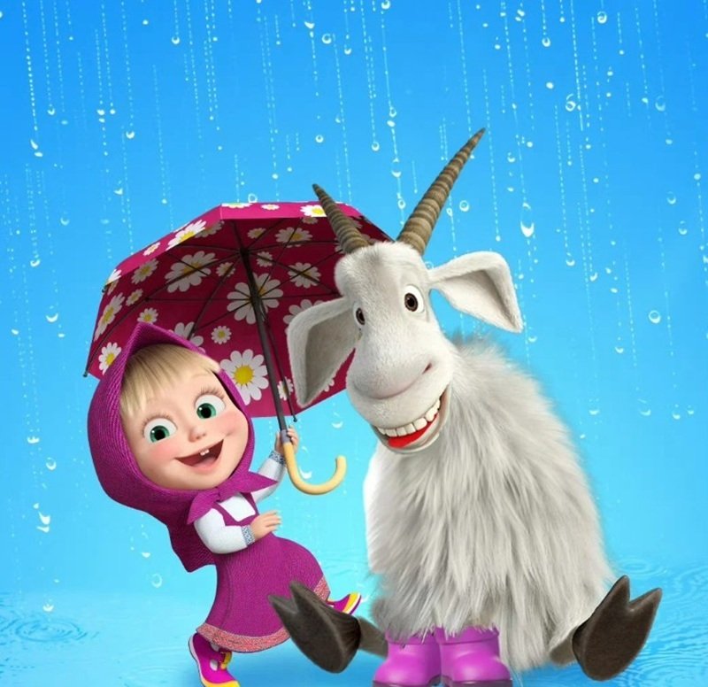 Hình ảnh avatar Masha cute phong cách hoạt hình đáng yêu