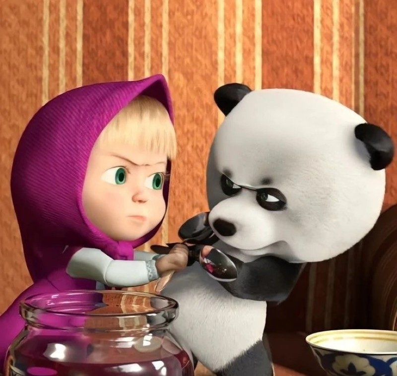 Avatar Masha cute với đôi mắt tròn cực kỳ đáng yêu