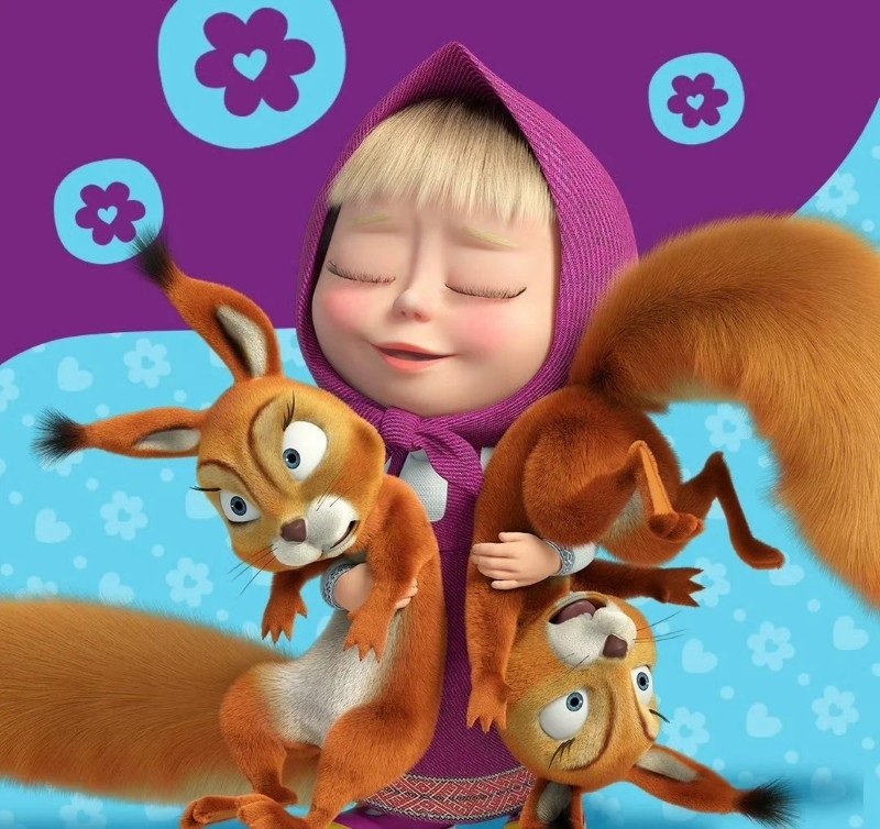 Ảnh đại diện Masha cute cực hợp cho fan hoạt hình thiếu nhi