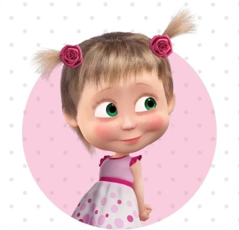 Hình ảnh avatar Masha cute với phong cách hoạt bát vui vẻ