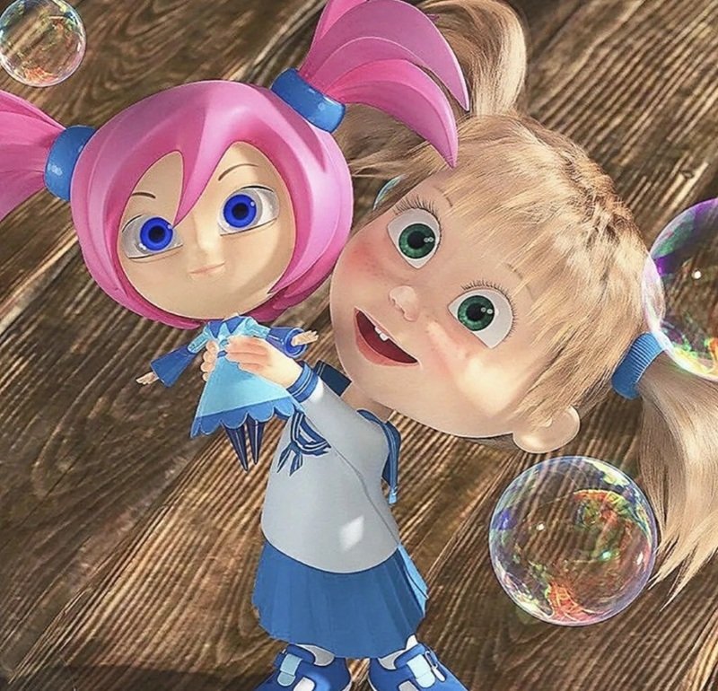Avatar Masha cute với phong cách chibi ngộ nghĩnh đáng yêu