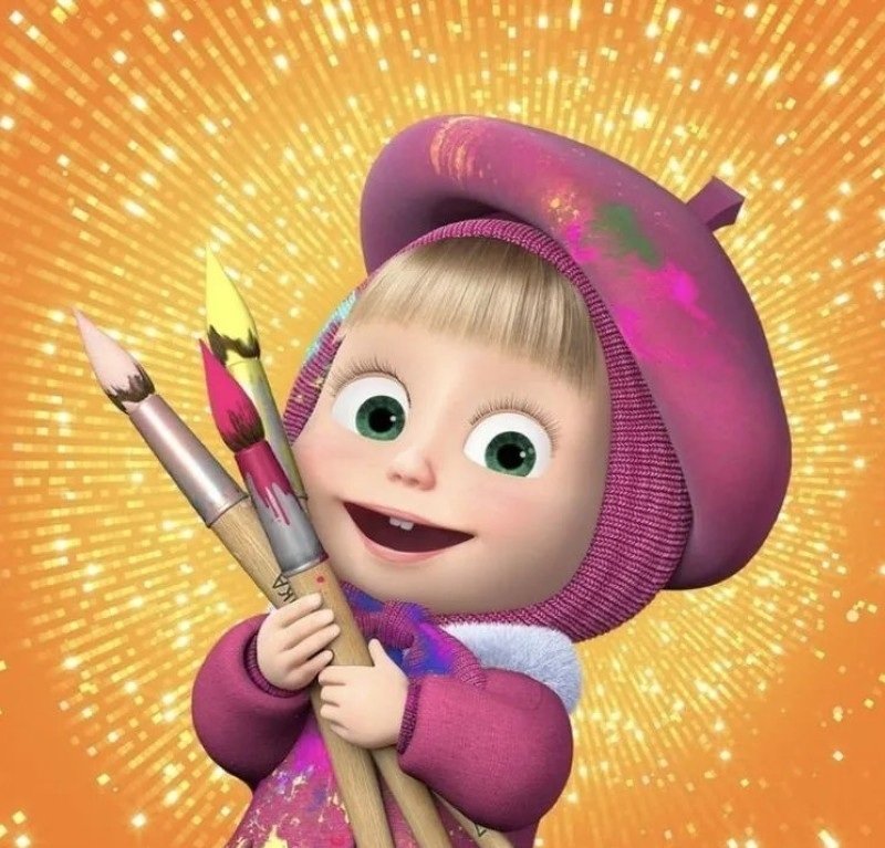 Hình avatar Masha cute cho hội bạn yêu thích hoạt hình