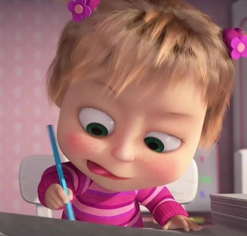 Hình ảnh avatar Masha cute dành cho Facebook và Instagram