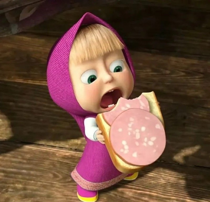 Hình avatar Masha cute với tạo hình hoạt hình nổi bật