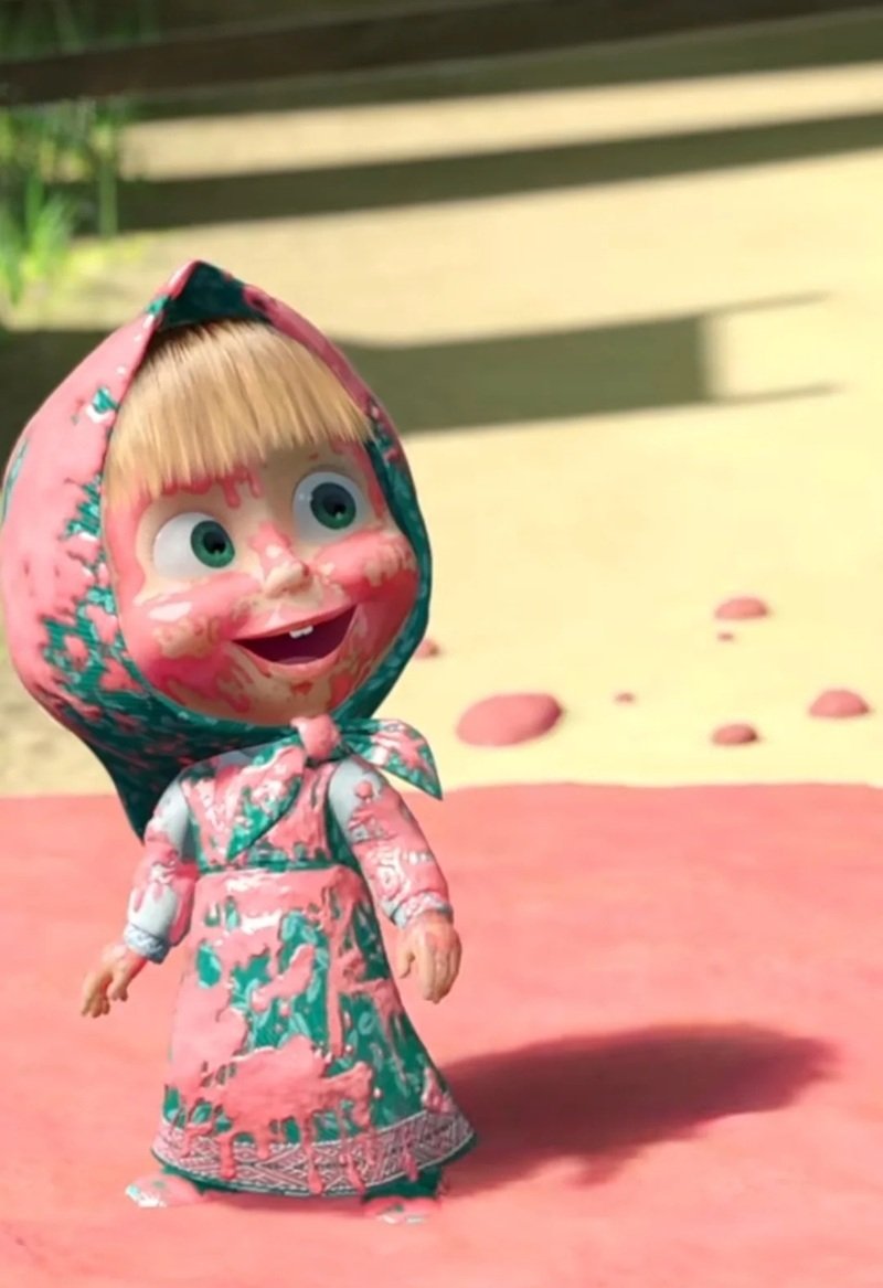 Ảnh đại diện Masha cute với phong cách hoạt hình vui nhộn