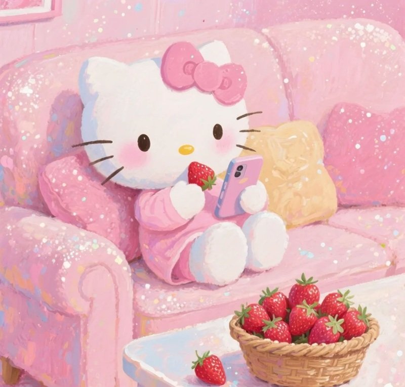 Profile đang hơi nhạt thì thêm chiếc avatar hồng này là vừa đẹp