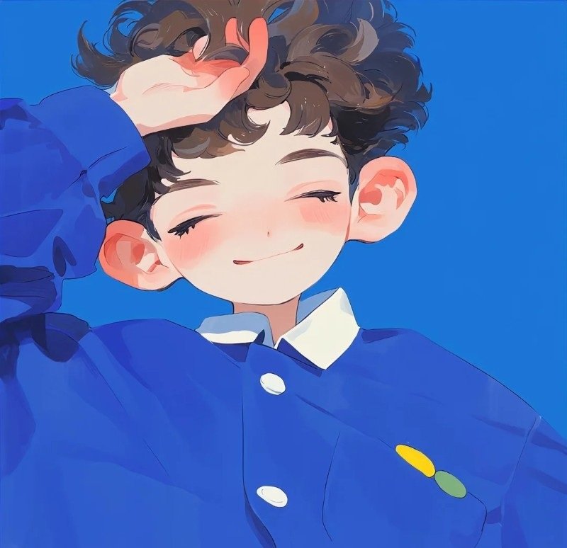 avatar màu xanh dương anime 13