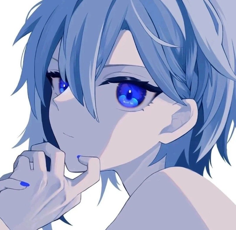 avatar màu xanh dương anime 19