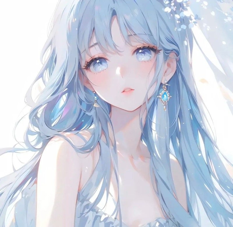 avatar màu xanh dương anime 22
