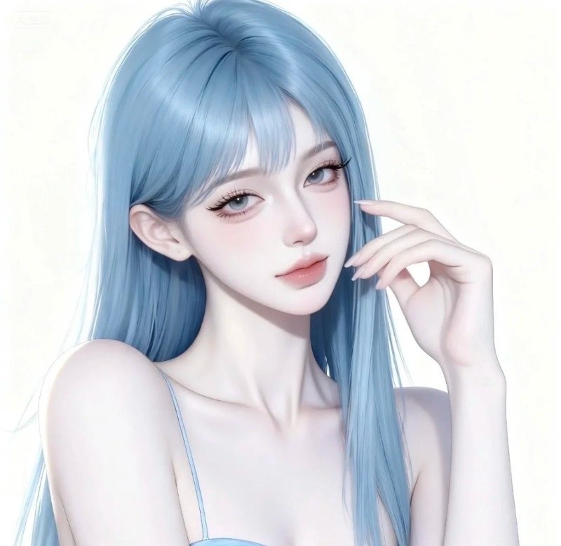 avatar màu xanh dương anime 26