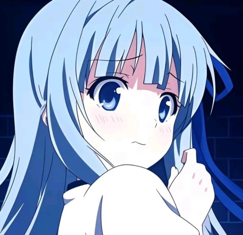 avatar màu xanh dương anime 28