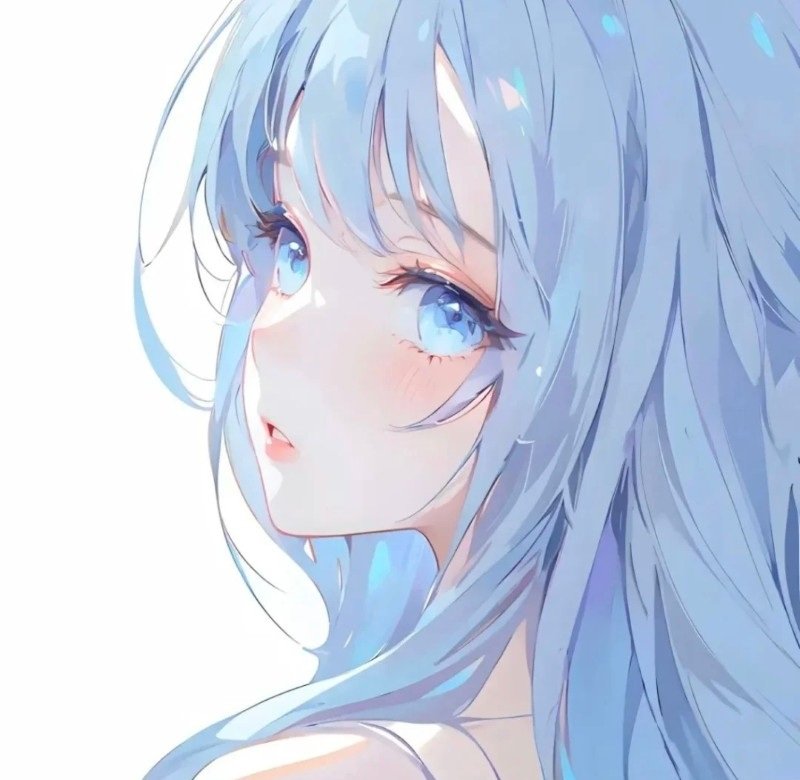avatar màu xanh dương anime 5