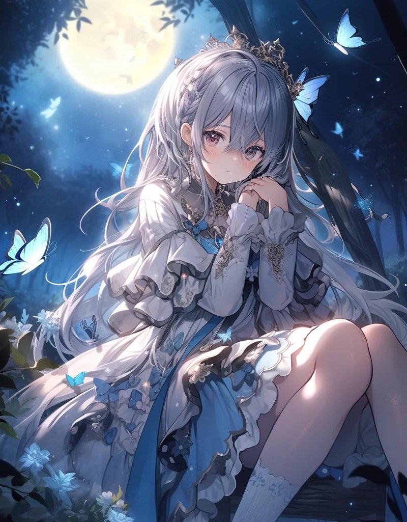 avatar màu xanh dương anime 7