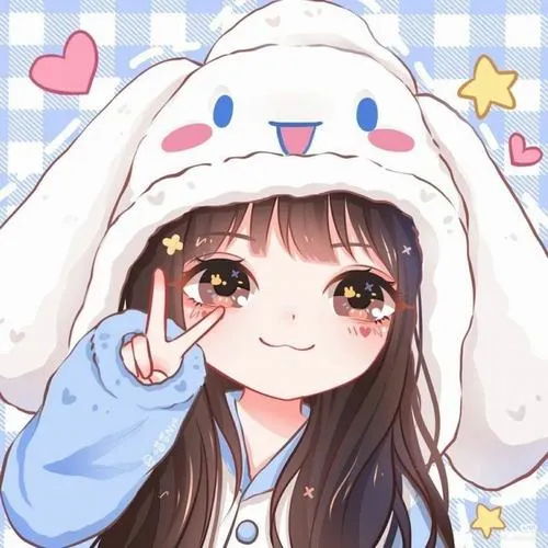 Hình avatar cute xanh pastel gợi tĩnh tại mơ hồ