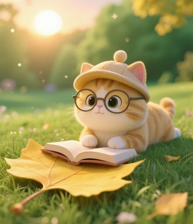 Mèo đeo kính nhìn như giáo viên đang thất vọng về bài kiểm tra
