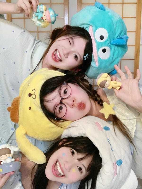 Avatar nhóm 3 người cute phong cách hoạt hình cực xinh