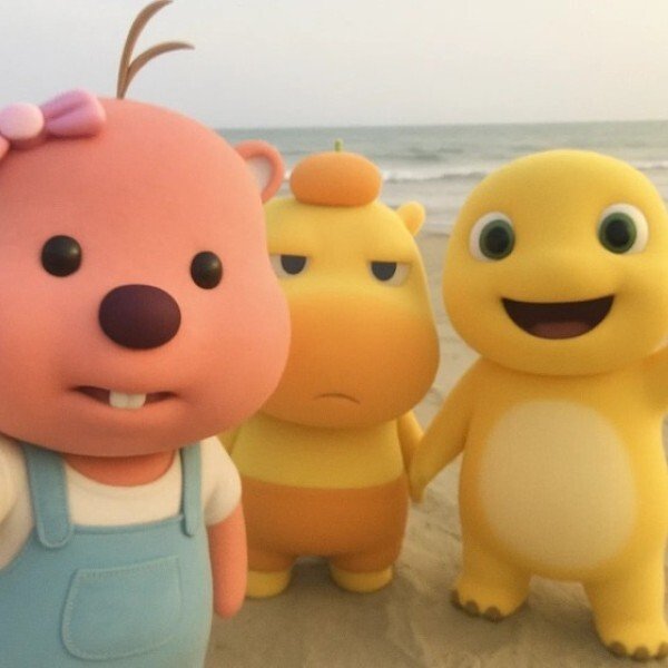 Hình avatar nhóm 3 người cute phong cách anime chibi đẹp mắt