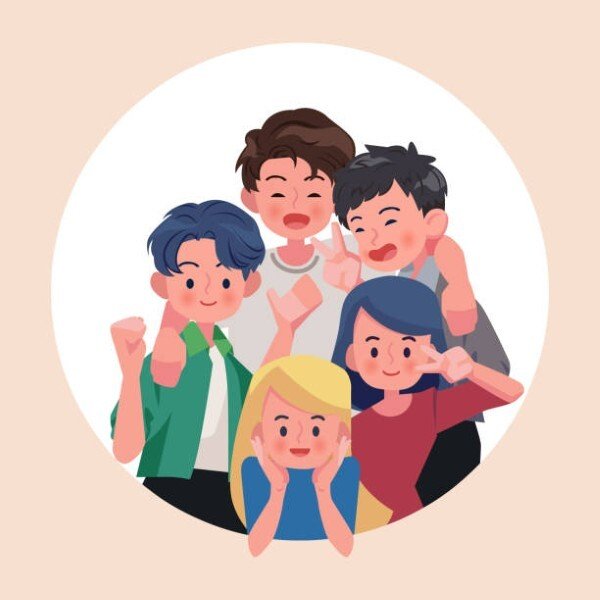 Hội bạn năm người, mỗi đứa một kiểu nhưng cute thì giống nhau