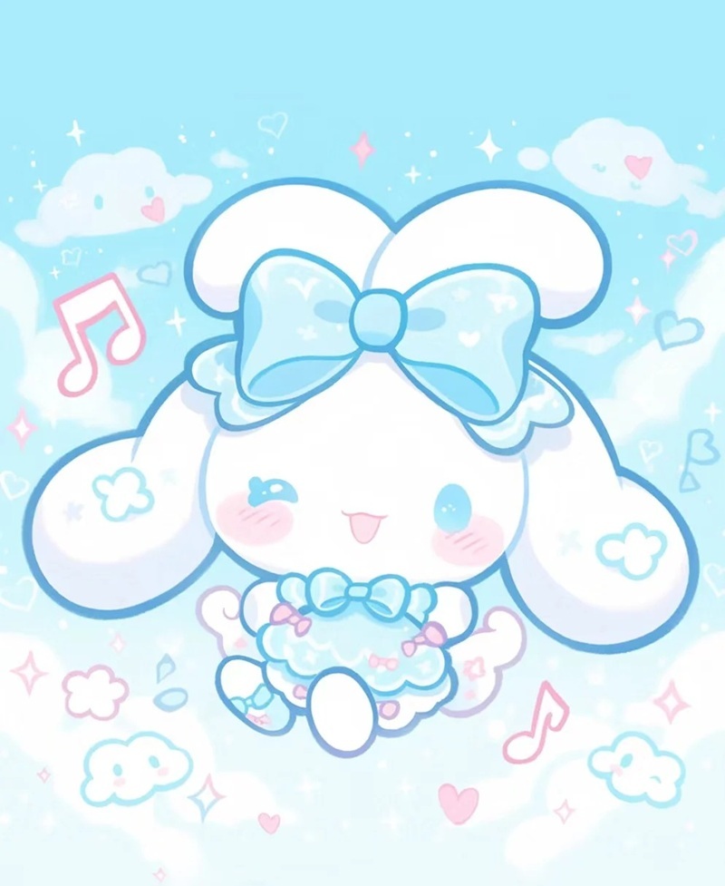 avt avatar màu xanh dương cute 25