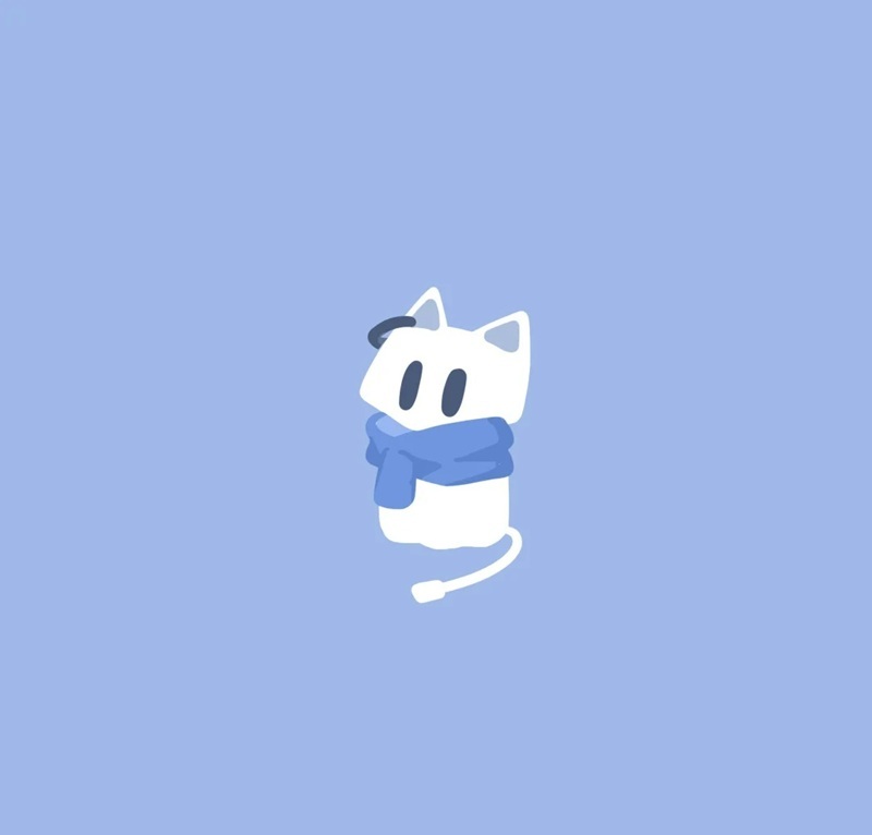 avt avatar màu xanh dương cute 27