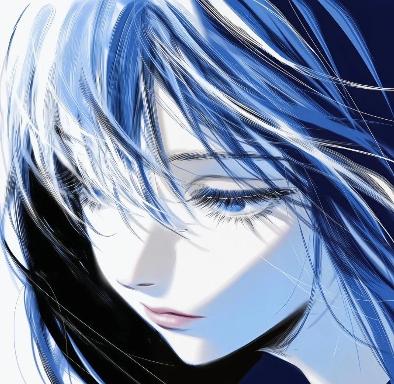blue anime avatar 16