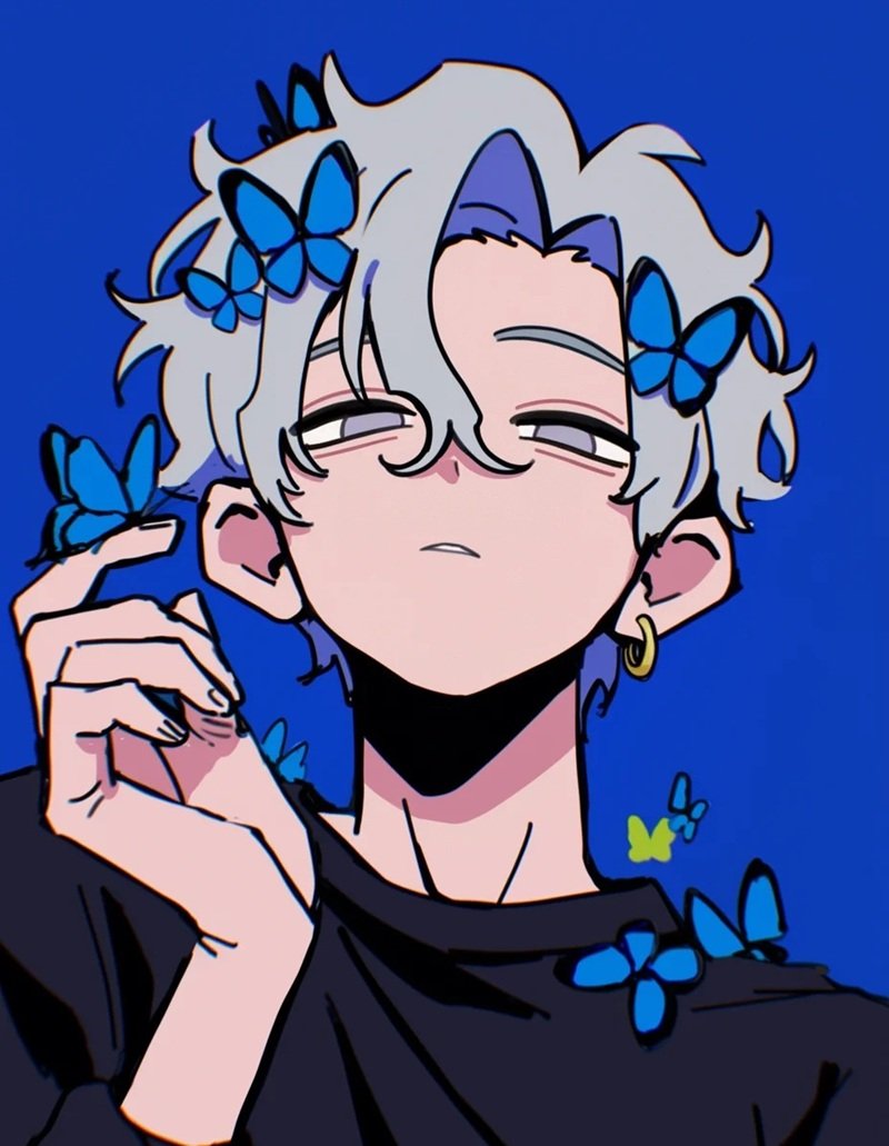 blue anime avatar 30