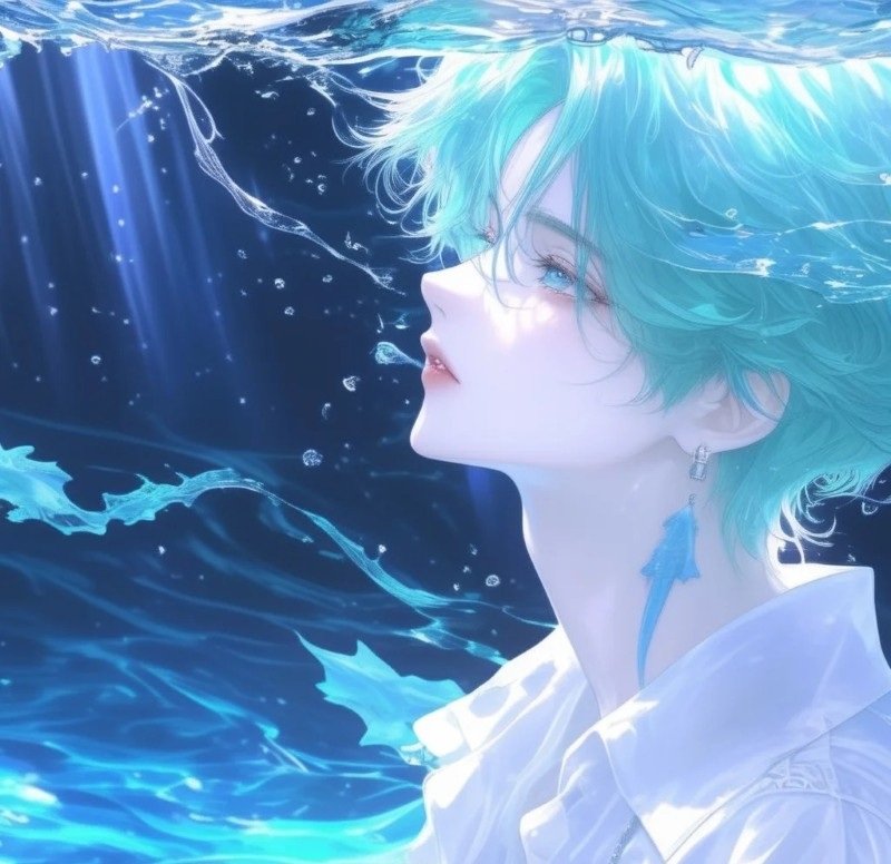 blue anime avatar 36