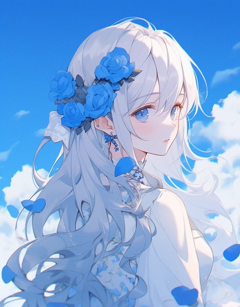 blue anime avatar 37