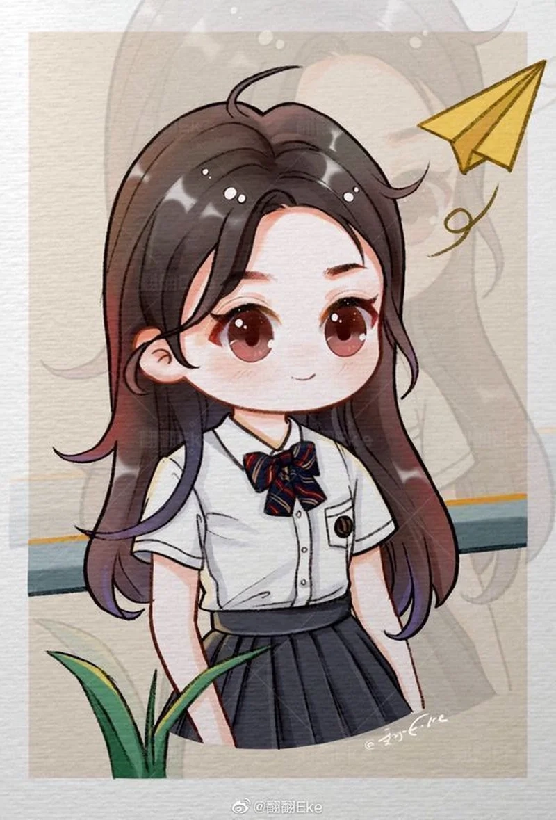 Chia sẻ ảnh chibi nữ học sinh đáng yêu mới nhất 2025