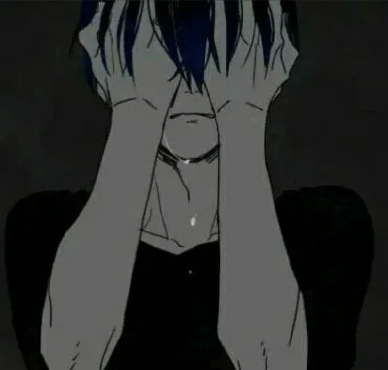 sad boy avatar anime đen trắng 11