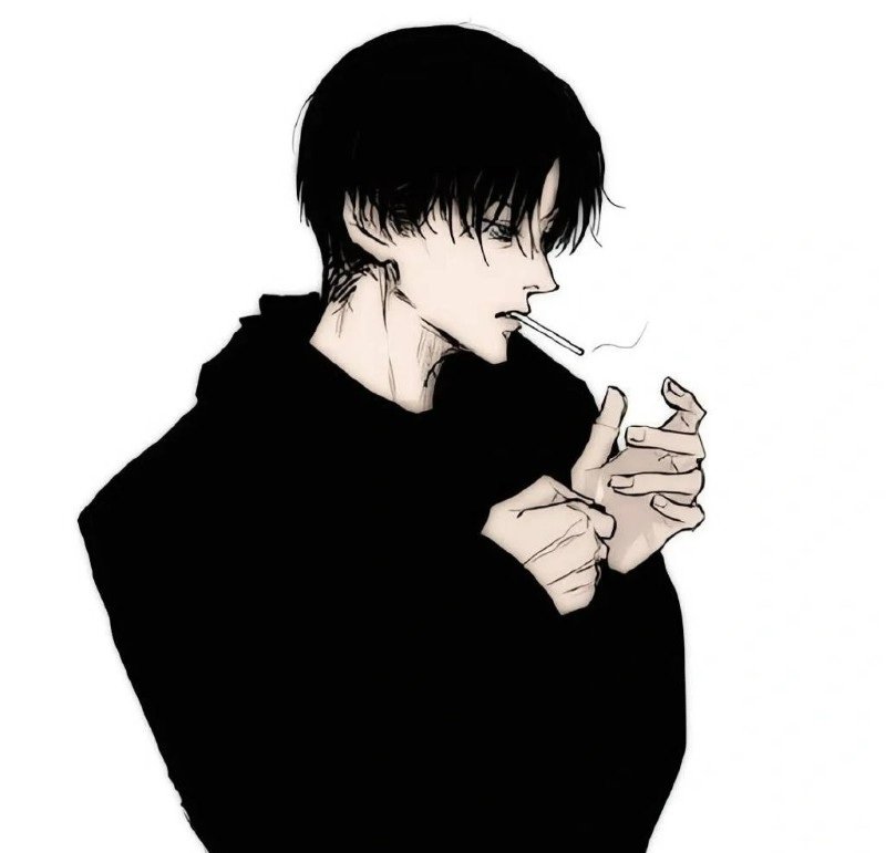 sad boy avatar anime đen trắng 4