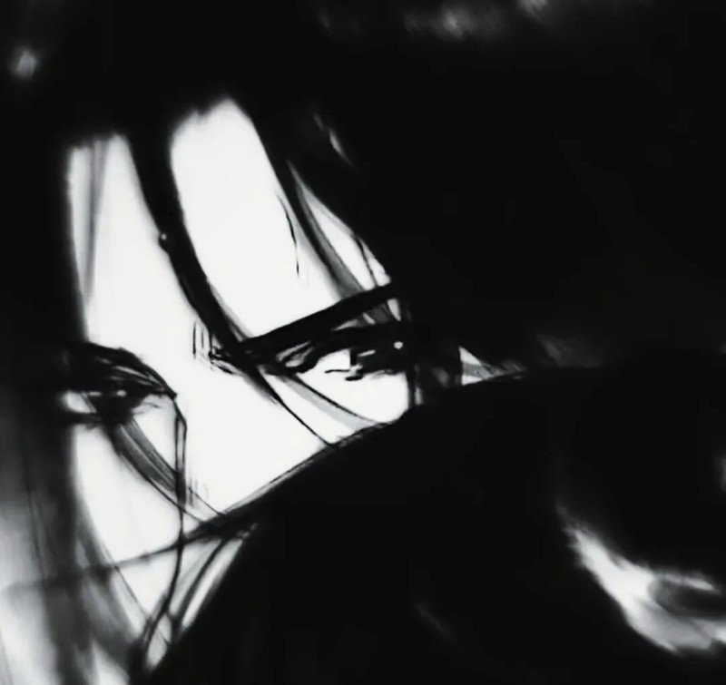 sad boy avatar anime đen trắng 9